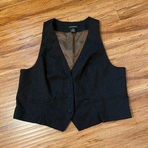 LANE BRYANT Pinstriped Vest